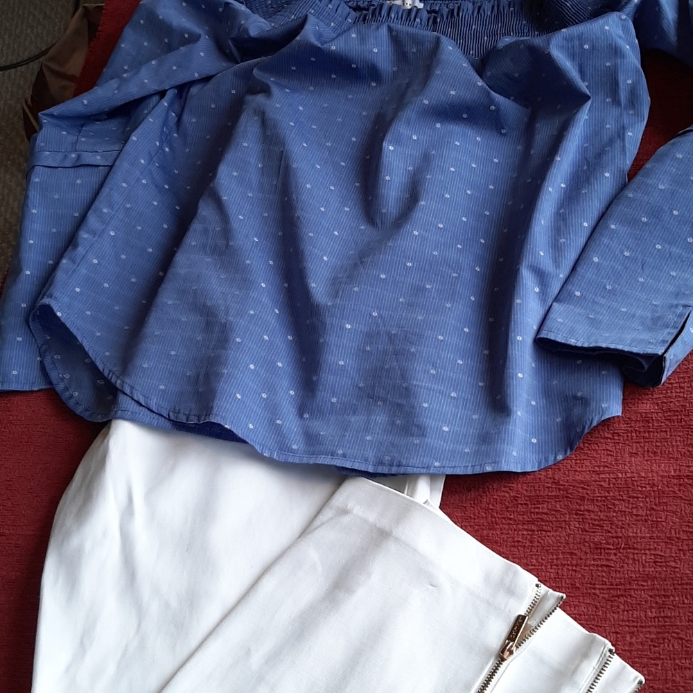 Maette by Stella and Dot cotton blouse - Picture 4 of 5